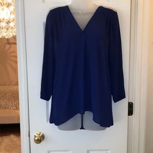 A.N.A Royal Blue Hi/low Blouse